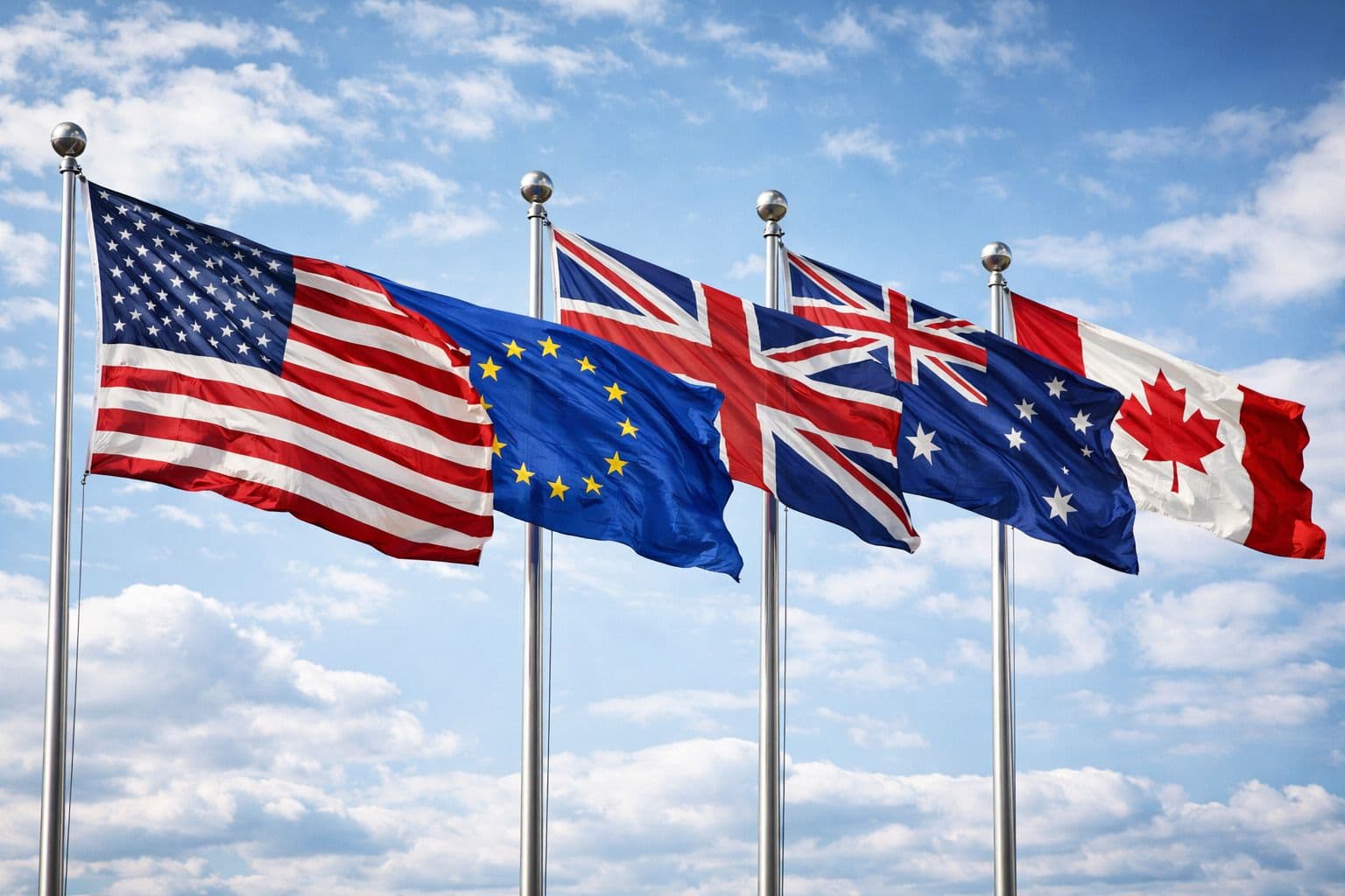 Western Allies Flags