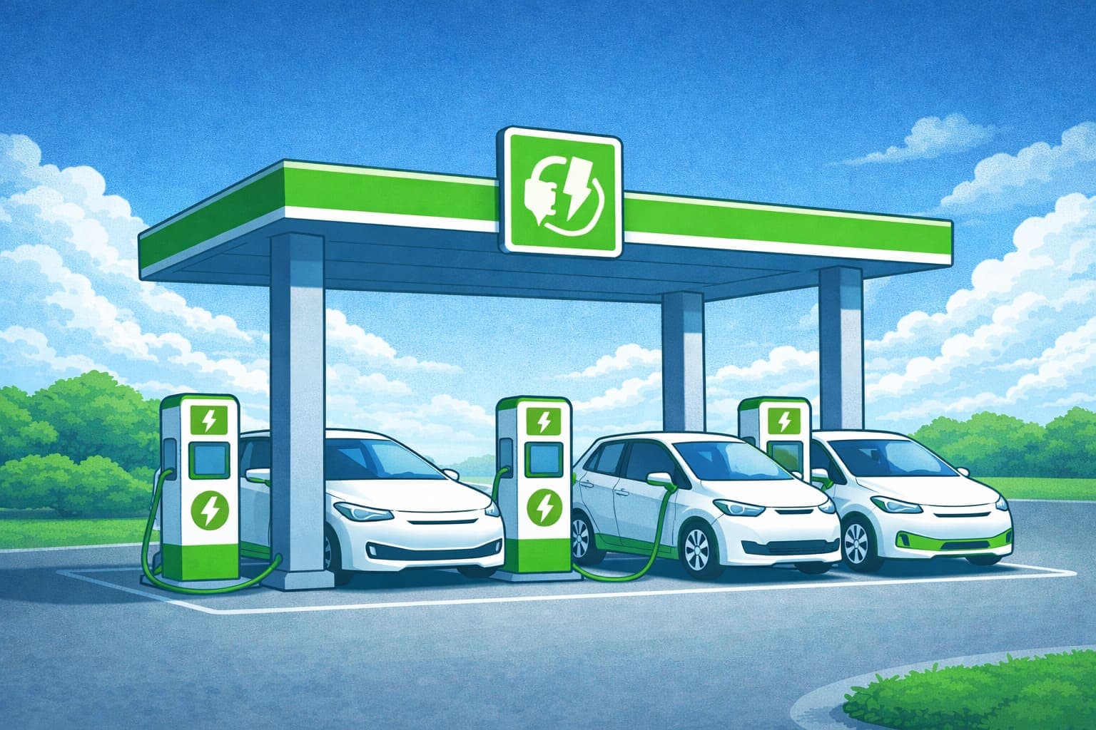 Electric Gas Station