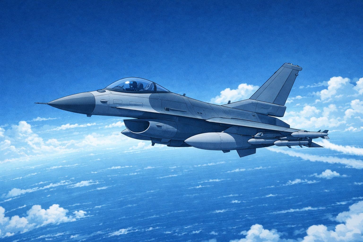 Fighter Jet In The Sky