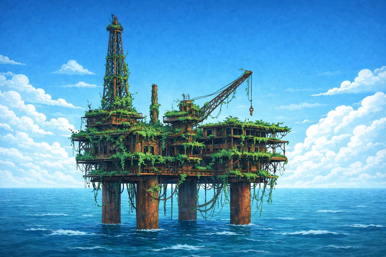 Run Down Oil Rig